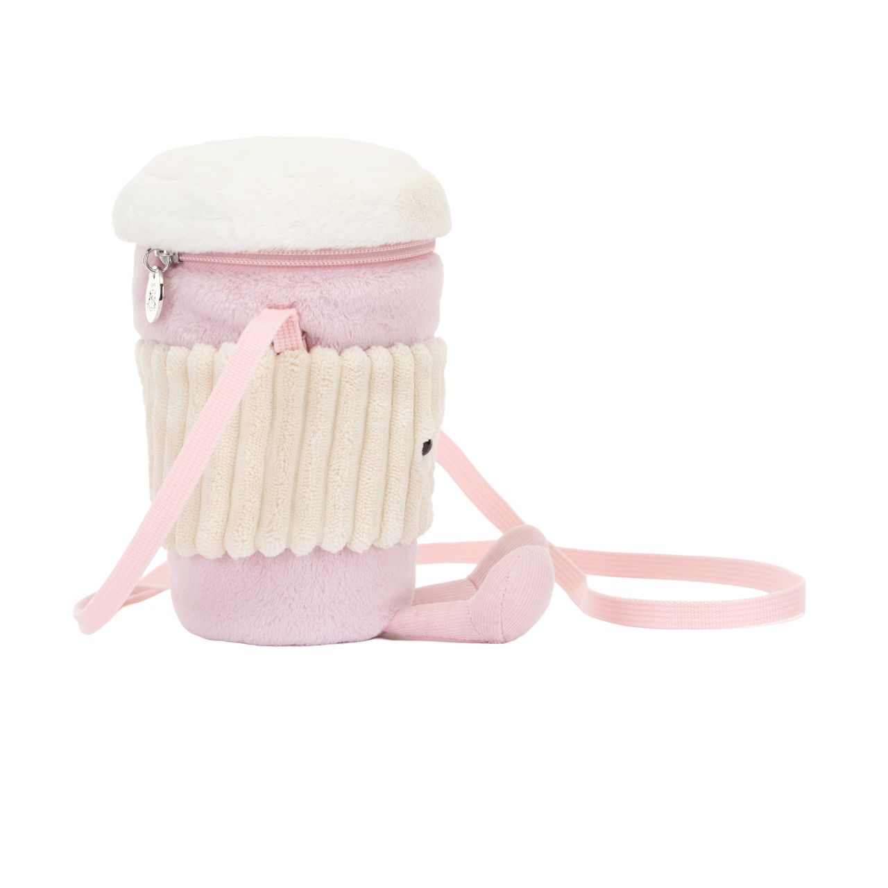 Jellycat Amuseables Coffee-To-Go Pink Crossbody Bag – About Living
