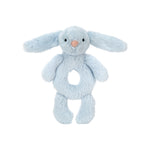 Bashful Blue Bunny Ring Rattle | Baby Jellycat