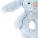 Bashful Blue Bunny Ring Rattle | Baby Jellycat
