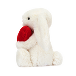 Bashful Red Love Heart Bunny Soft Toy | Little