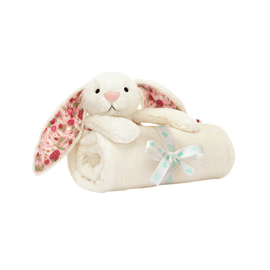Blossom Cream Bunny 'Berry' Blankie