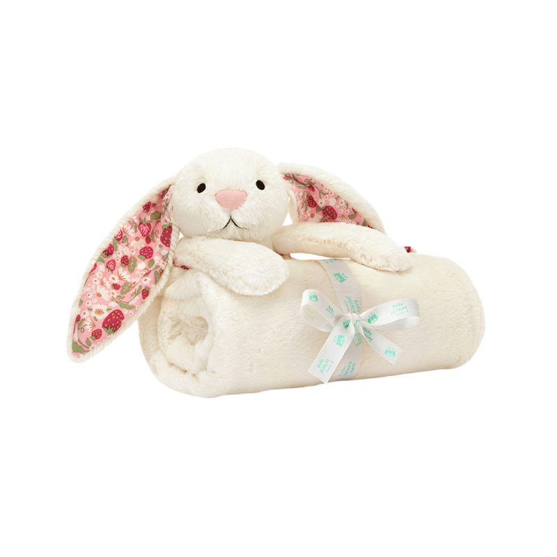 Blossom Cream Bunny 'Berry' Blankie