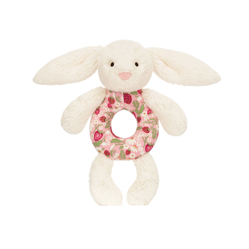 Blossom Cream Bunny Berry Ring Rattle | Baby Jellycat