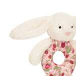 Blossom Cream Bunny Berry Ring Rattle | Baby Jellycat