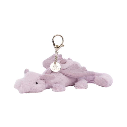Lavender Dragon Bag Charm