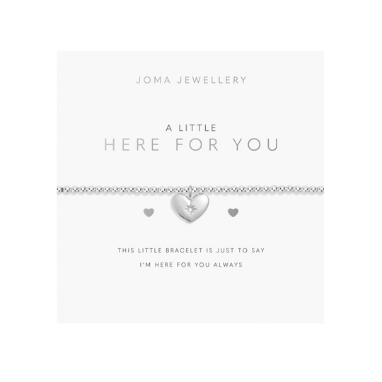 A Little 'Here For You' Bracelet | Silver Plated