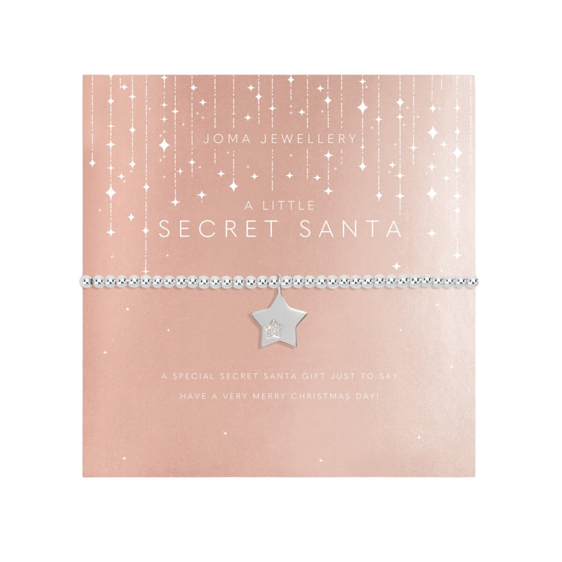 A Little 'Secret Santa' Christmas Bracelet | Silver Plated