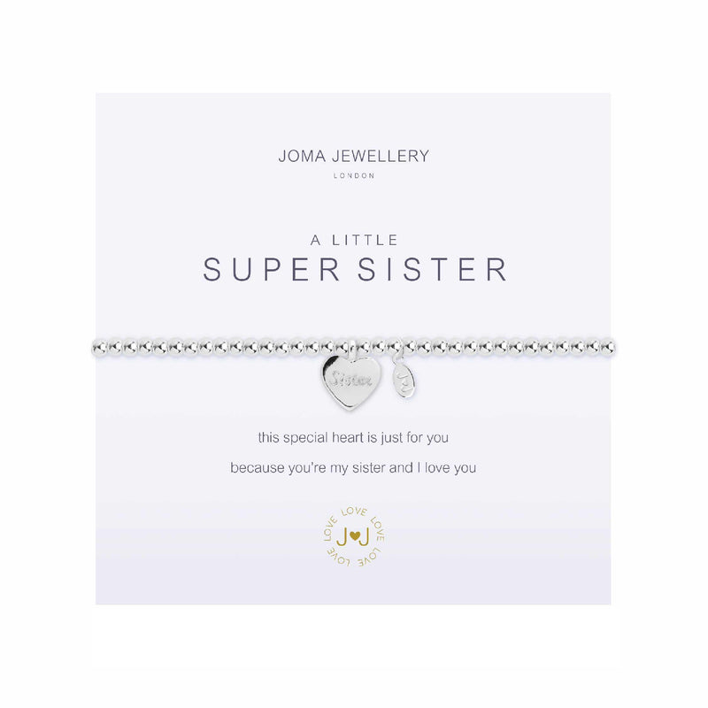 A Little 'Super Sister' Bracelet | Silver Plated