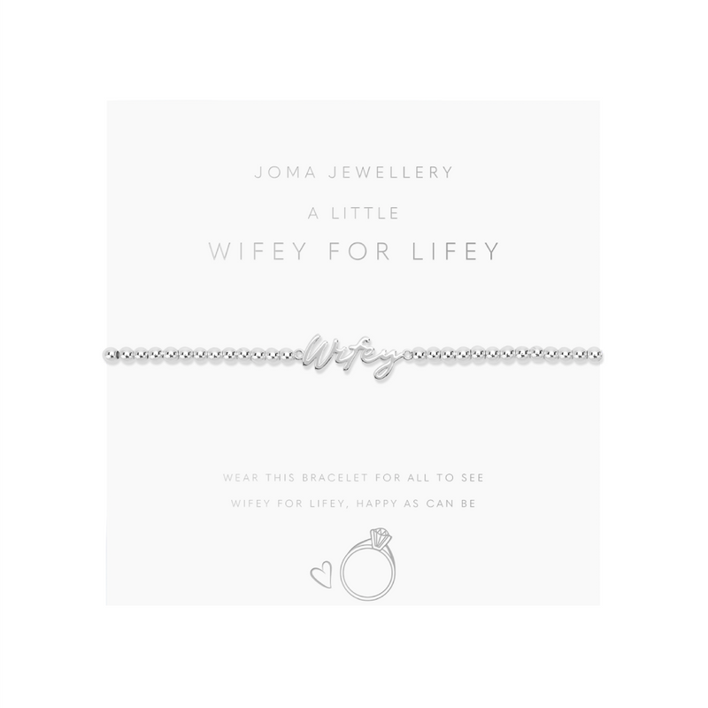 A Little 'Wifey for Lifey' Bracelet | Silver Plated