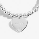 A Little 'Wonderful Gran' Mother's Day Grandparent Bracelet | Silver Plated