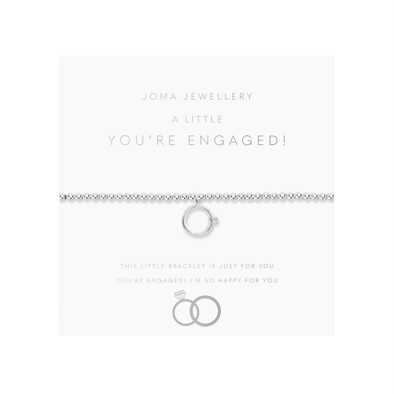 A Little 'You're Engaged' Bracelet | Silver Plated