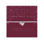 Children's A Little 'Christmas Robin' Bracelet | Silver Plated