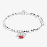 Children's A Little 'Christmas Robin' Bracelet | Silver Plated