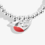 Children's A Little 'Christmas Robin' Bracelet | Silver Plated
