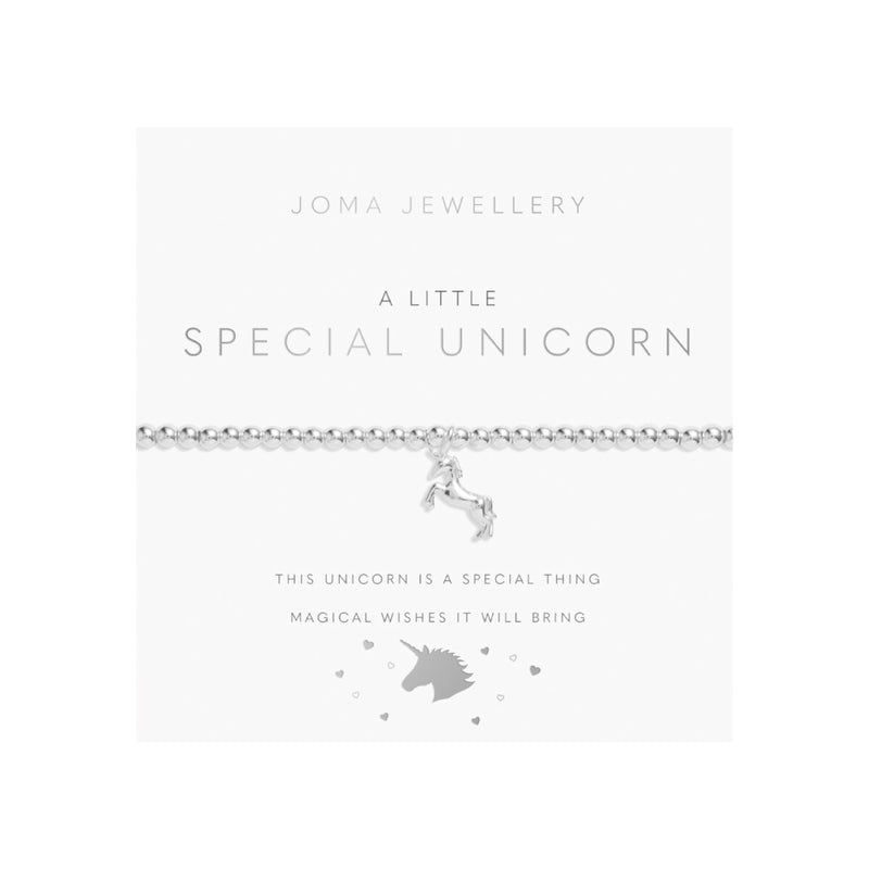 Children's A Little 'Special Unicorn' Bracelet | Silver Plated