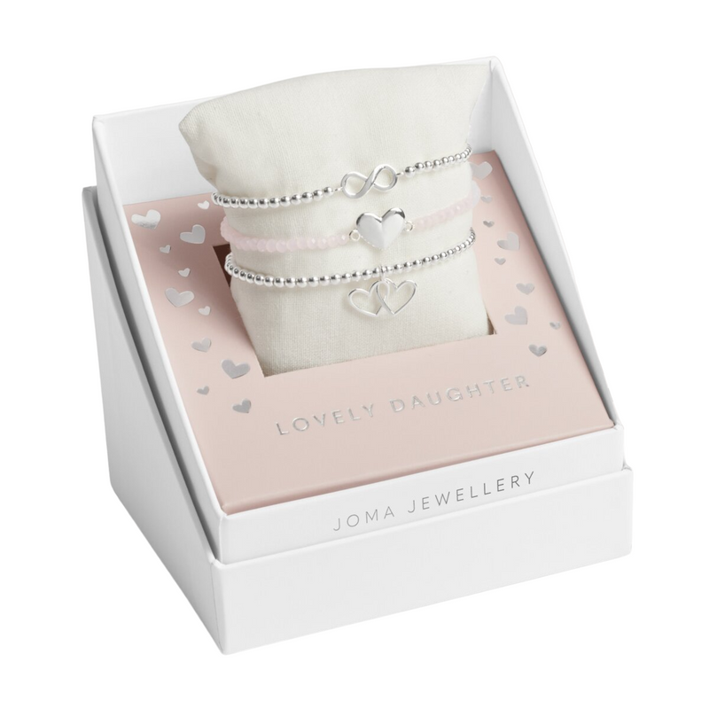 Children's Celebrate You 'Lovely Daughter' Bracelet Gift Box | Silver Plated