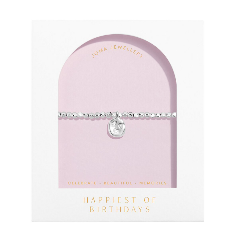 Dolce Vita 'Happiest of Birthdays' Bracelet | Silver Plated