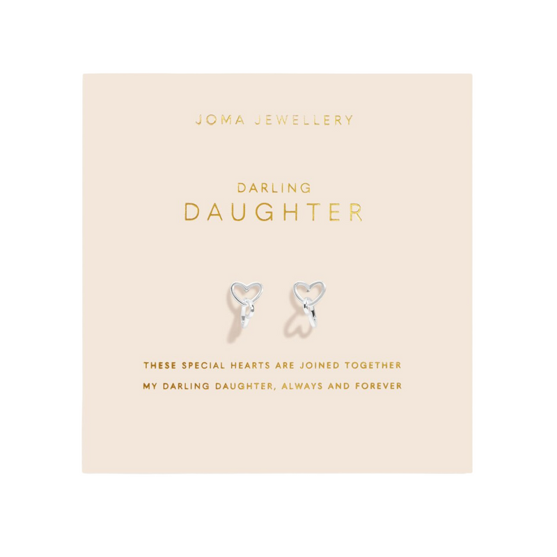 Forever Yours 'Darling Daughter' Earrings | Silver Plated