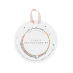 Kids' Happy Little Moments 'Lovely Granddaughter' Bracelet | Silver Plated