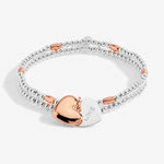 Lila Heart Bracelet | Silver/Rose Gold Plated