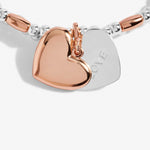Lila Heart Bracelet | Silver/Rose Gold Plated