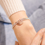 Lila Heart Bracelet | Silver/Rose Gold Plated