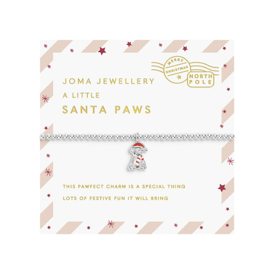 Kids’ Love From Santa 'Santa Paws' Bracelet | Silver Plated
