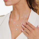 Lumia Hammered Heart Necklace | Silver Plated