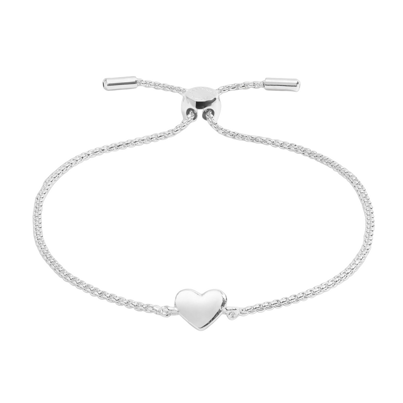 Mini Charms Heart Bracelet | Silver Plated