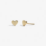 Mini Charms Heart Earring Set | 3 Piece | Silver, Gold & Rose Gold Plated