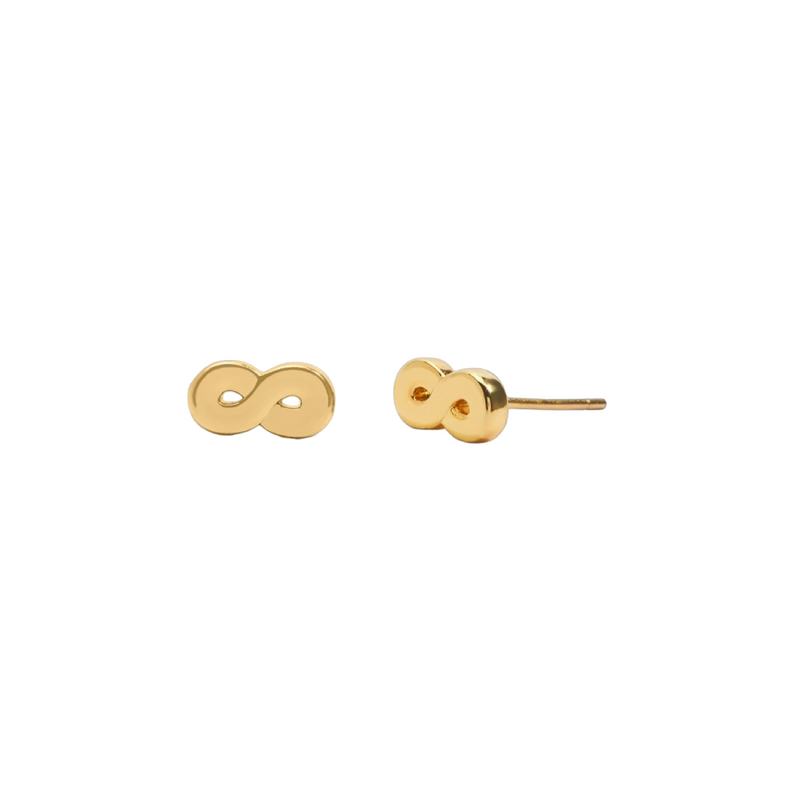 Mini Charms Infinity Earrings | Gold Plated