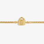 Mini Charms Lock Bracelet | Gold Plated