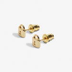 Mini Charms Lock Earrings | Gold Plated