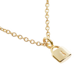 Mini Charms Lock Necklace | Gold Plated