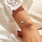 Mini Charms Moon Bracelet | Silver Plated