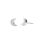 Mini Charms Moon Earrings | Silver Plated