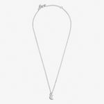 Mini Charms Moon Necklace | Silver Plated