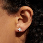 Mini Charms Star Earrings | Silver Plated