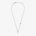 Solaria Baroque Pearl CZ Necklace | Silver Plated
