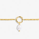 Solaria Baroque Pearl Loop Bracelet | Gold Plated