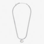 Solaria Baroque Pearl Pendant Necklace | Silver Plated