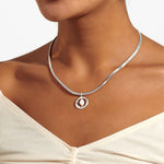 Solaria Baroque Pearl Pendant Necklace | Silver Plated