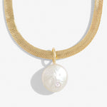 Solaria Coin Pearl Bracelet | Gold Plated
