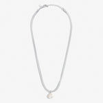 Solaria Coin Pearl Necklace | Silver Plated