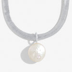 Solaria Coin Pearl Bracelet | Silver Plated