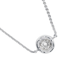 Solaria CZ Necklace | Silver Plated