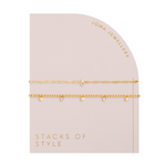 Stacks of Style Bracelets | Set of 2 | Gold Plated