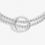 Twist Loop Bracelet Bar | Silver Plated