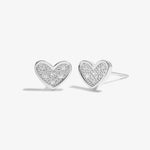 'With Love' Christmas Earrings | Silver Plated