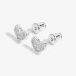 'With Love' Christmas Earrings | Silver Plated